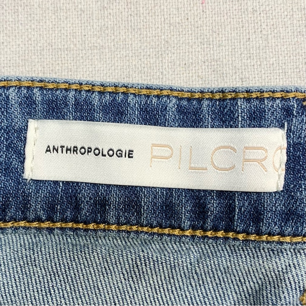 Pilcro~Anthropolgie~NWT~Womens Slim Boyfriend Medium Wash Distressed Jeans~Sz 26 - Picture 12 of 15